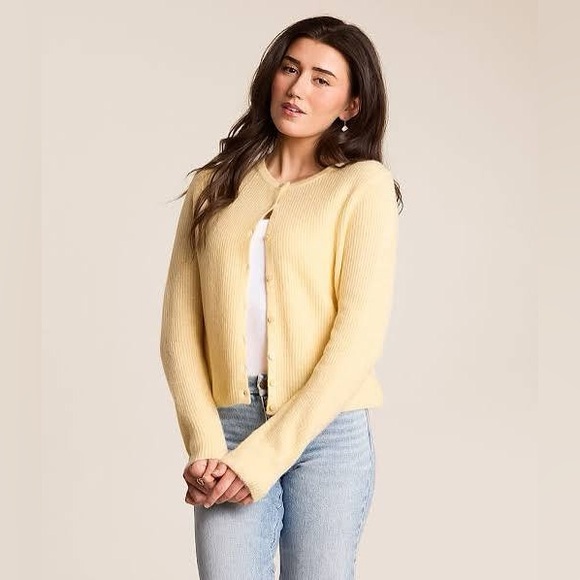 Z Supply Light Yellow Women's Cardigan - Picture 2 of 3